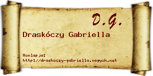 Draskóczy Gabriella névjegykártya