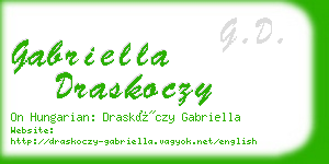 gabriella draskoczy business card